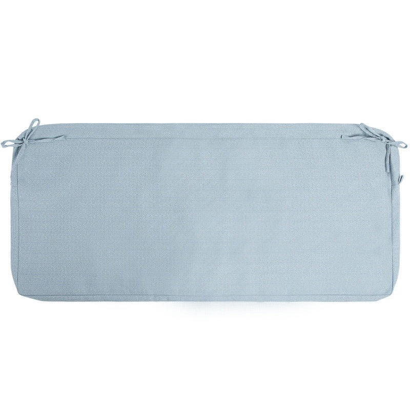 IN4 Care Patio Bench Cushion Covers for Outdoor Furniture with Ties,Water Resistant Loveseat/Settee Cushion Slipcover 54x18x3 Inch for Swing Porch Garden(Replacement Cover Only)-Frost Blue - Image 1